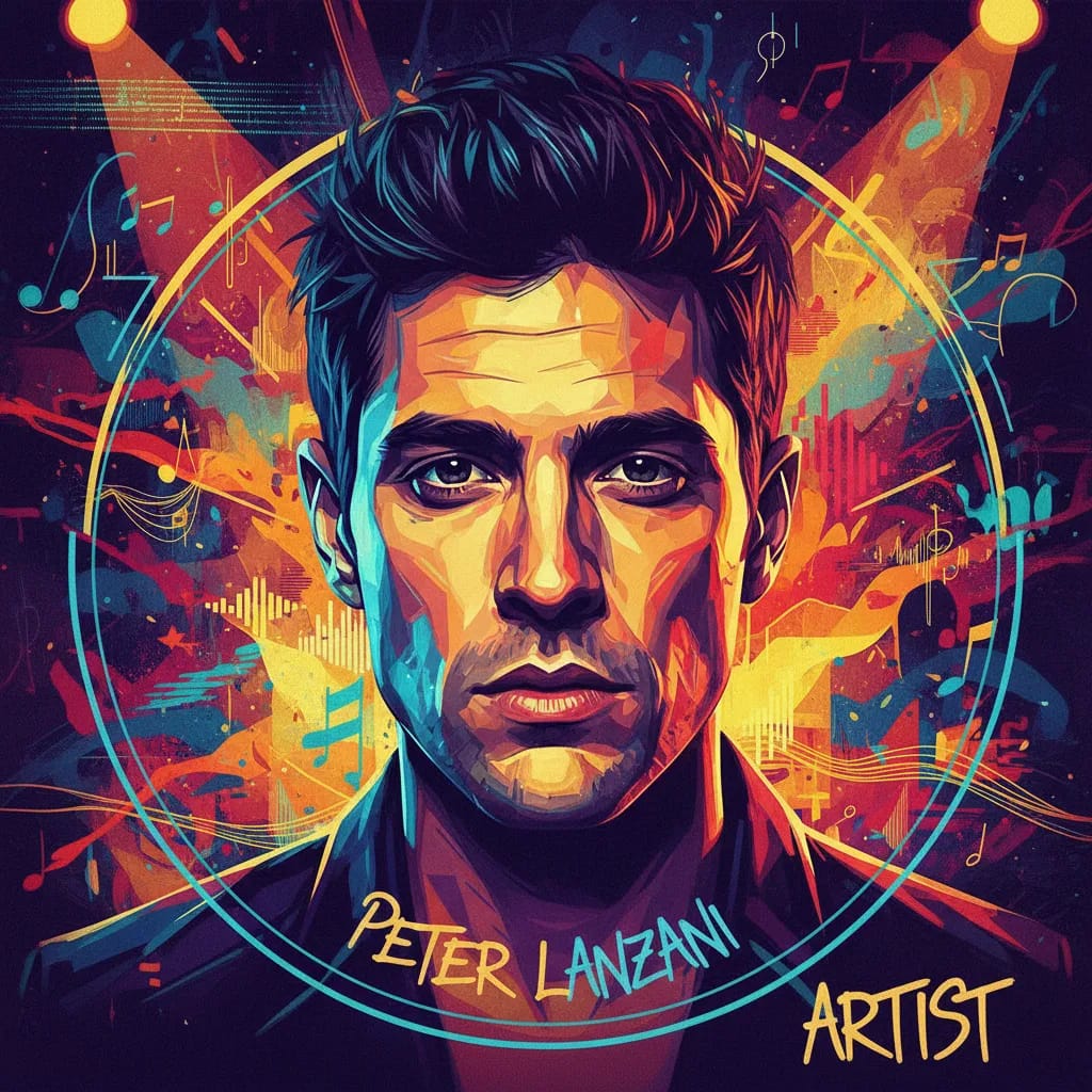 Artistic portrait of Peter Lanzani