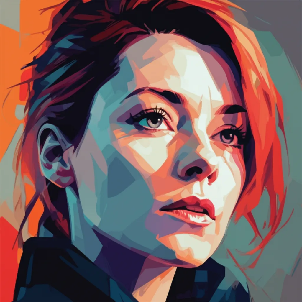 Artistic portrait of Kate Dickie