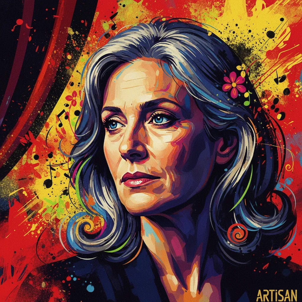 Artistic portrait of Rosemary Harris