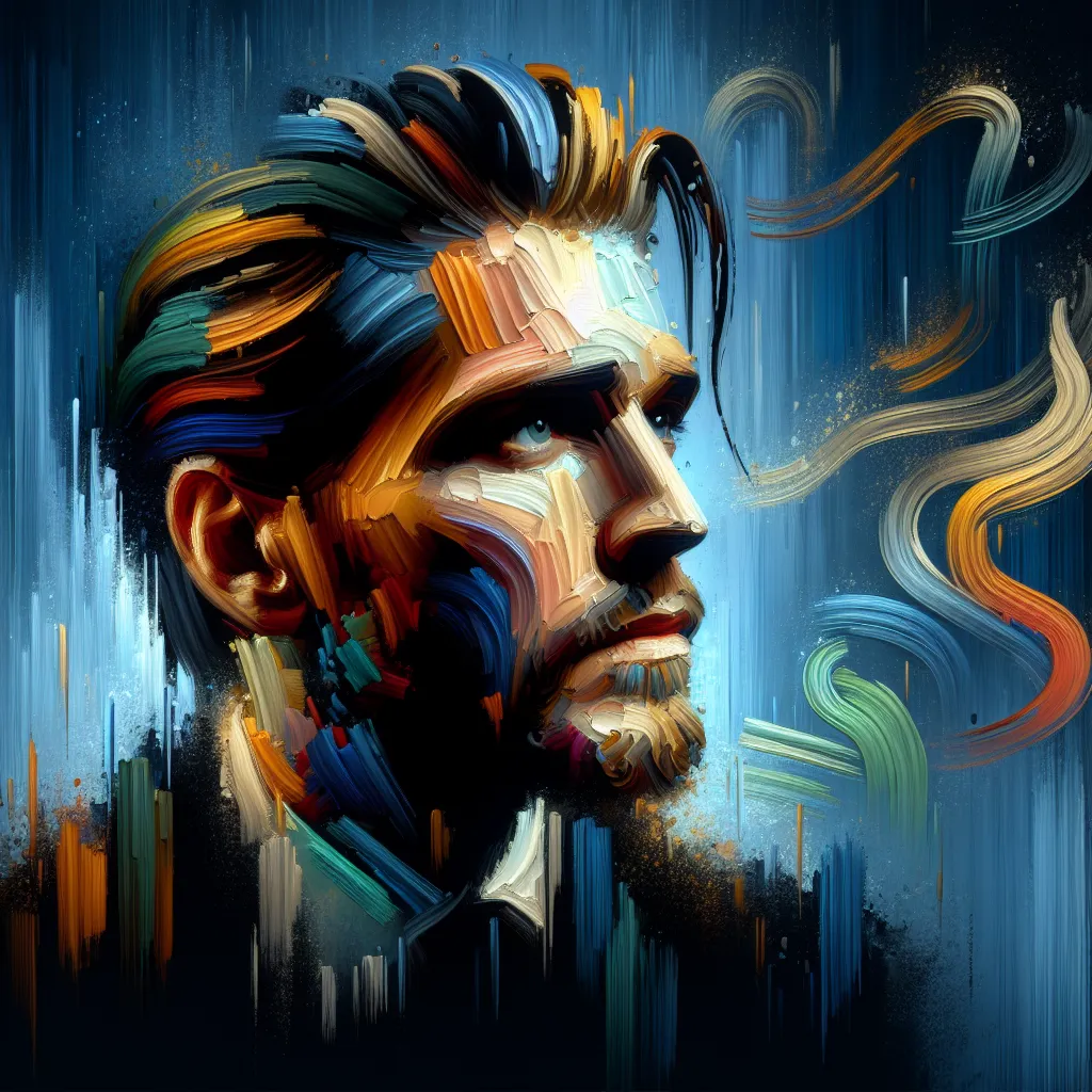 Artistic portrait of Gene Evans