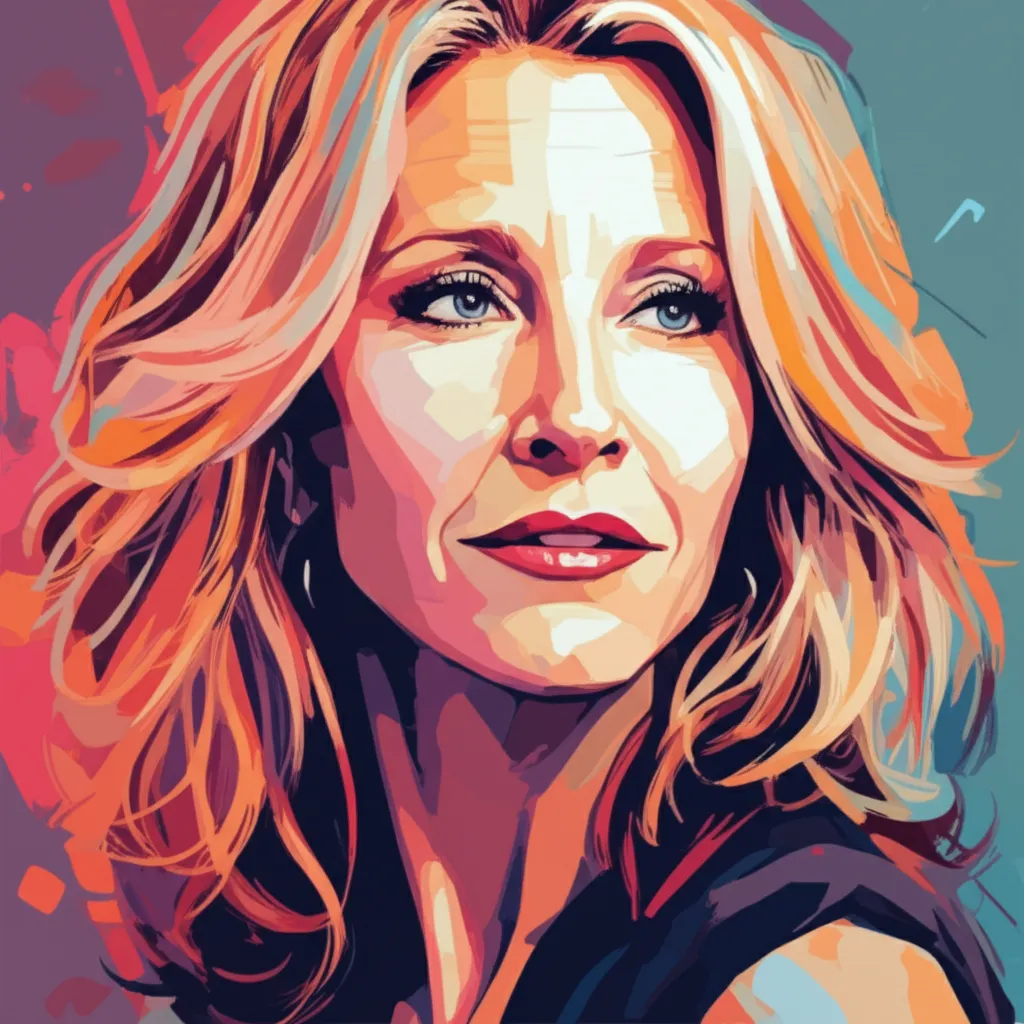 Artistic portrait of Lisa Kudrow
