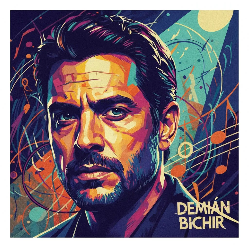 Artistic portrait of Demián Bichir