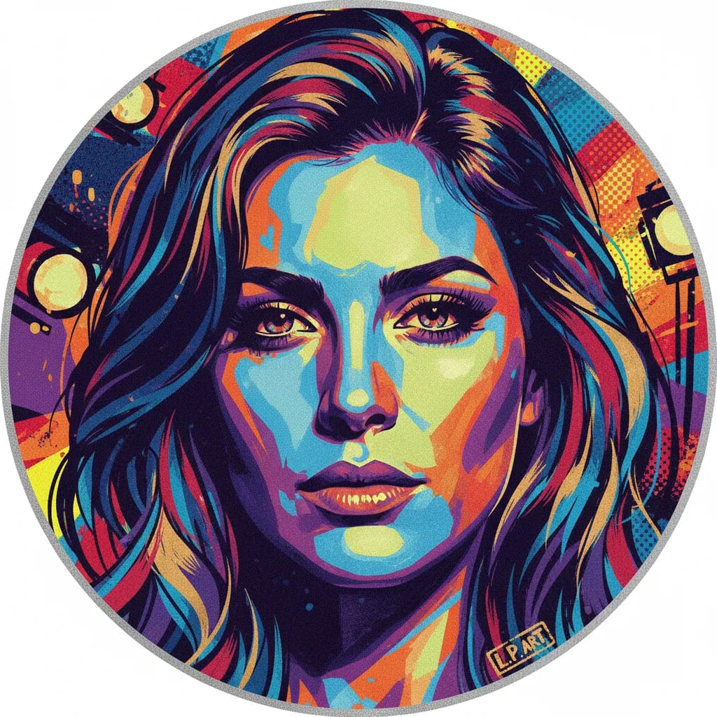 Artistic portrait of Luana Piovani