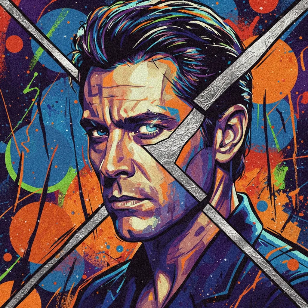 Artistic portrait of Paul Mercurio