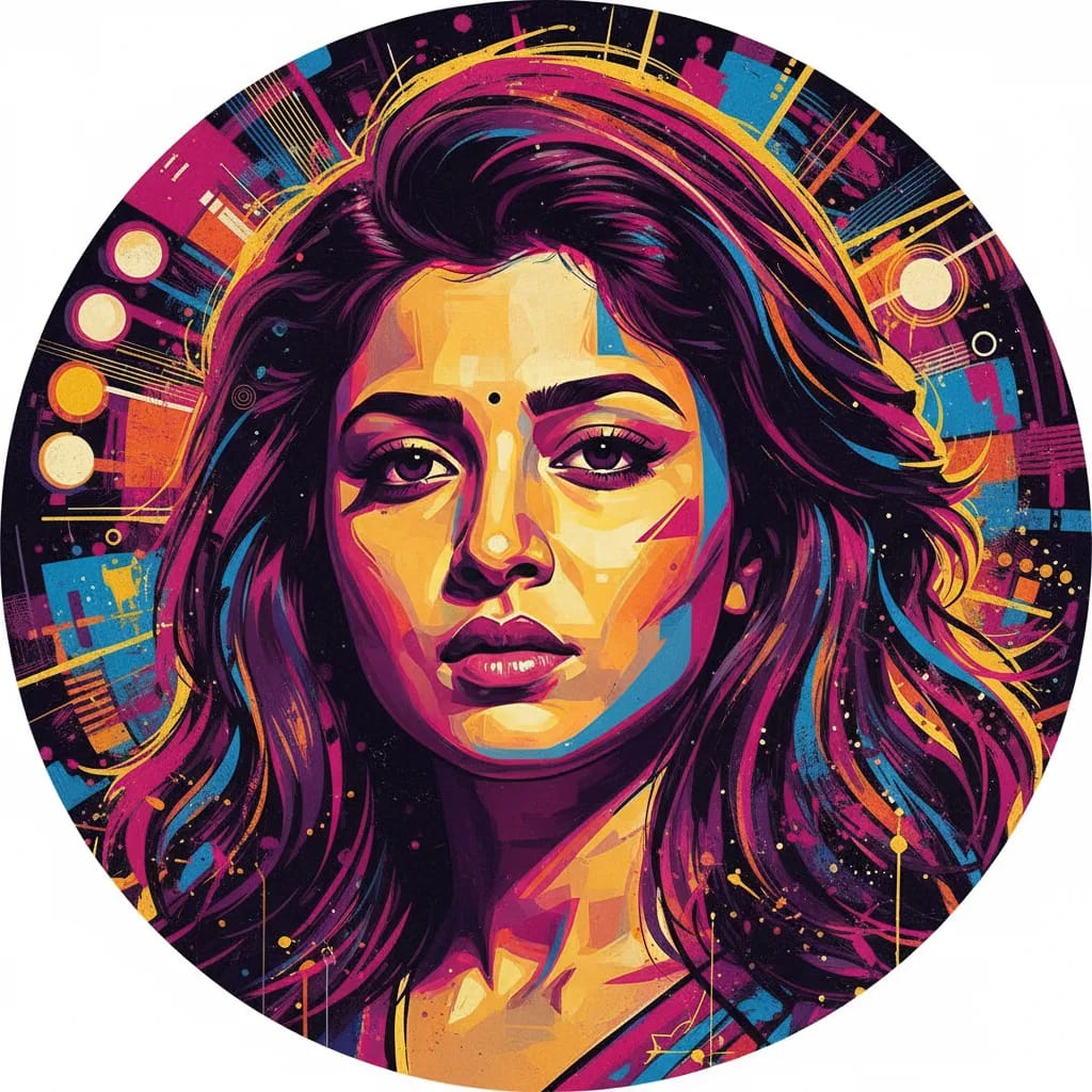 Artistic portrait of Sai Pallavi