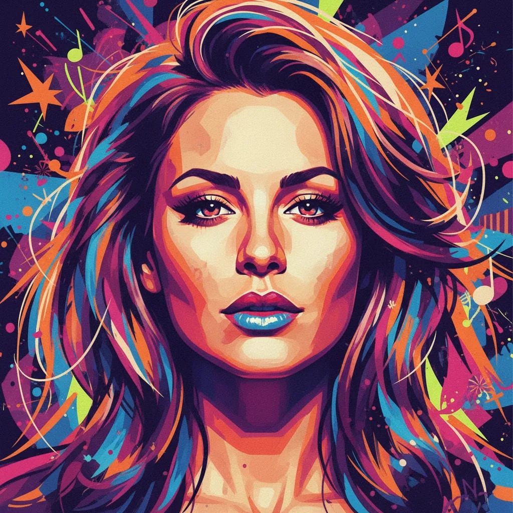 Artistic portrait of Carmen Electra