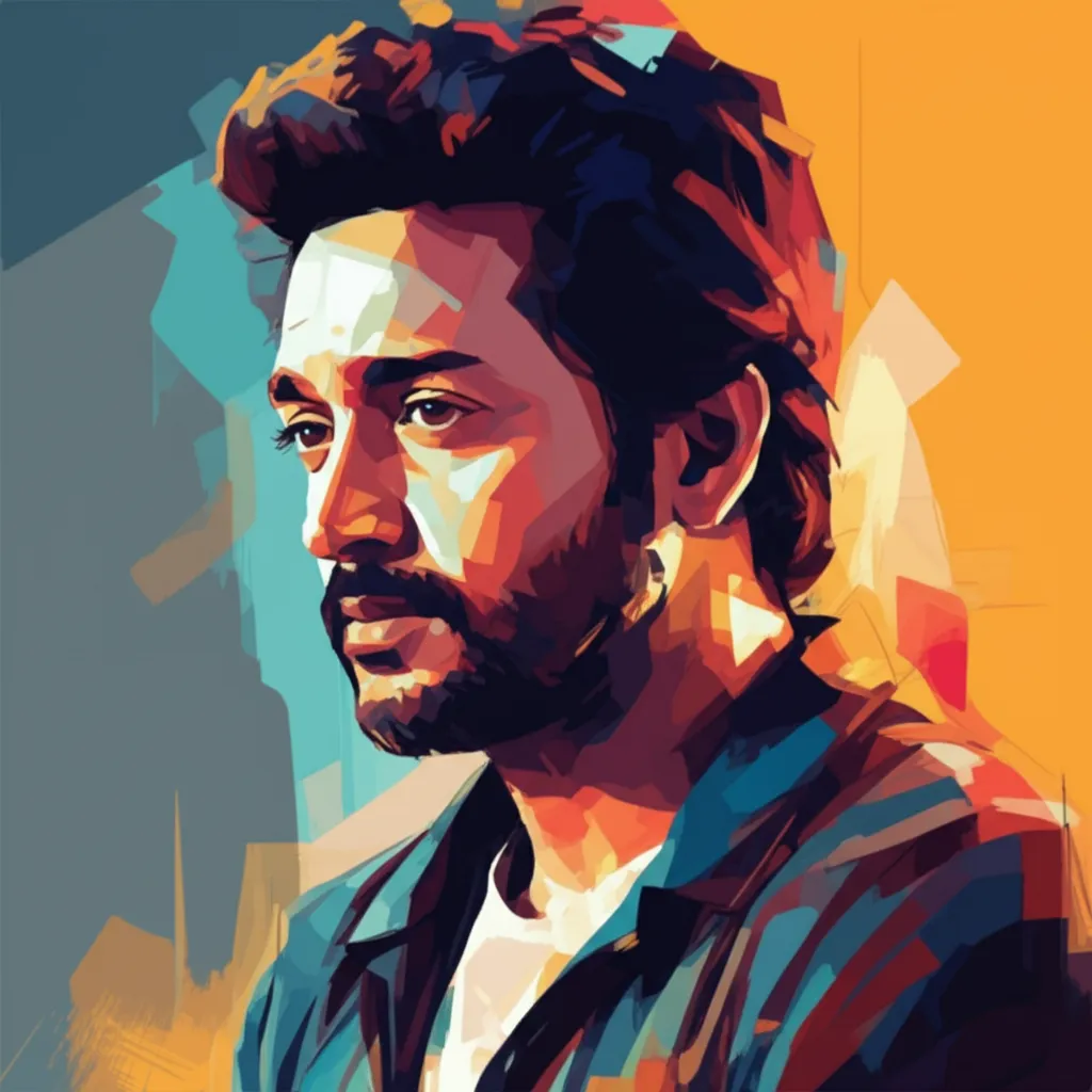 Artistic portrait of Jayam Ravi