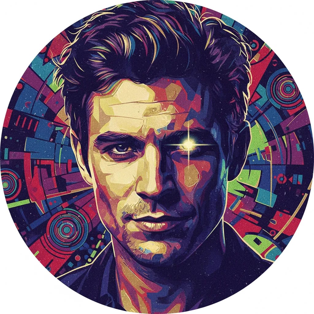 Artistic portrait of Aden Young