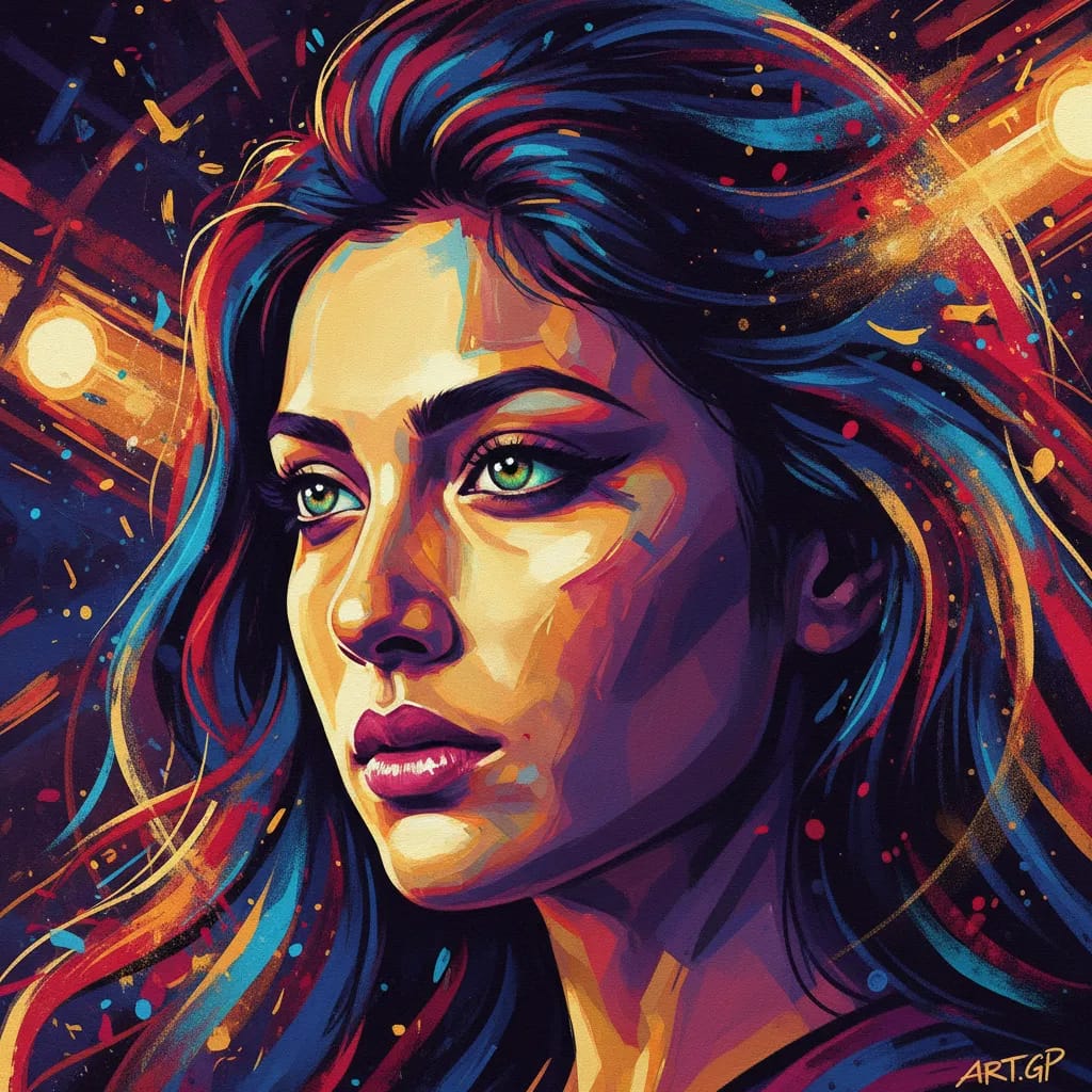 Artistic portrait of Gita Pullapilly