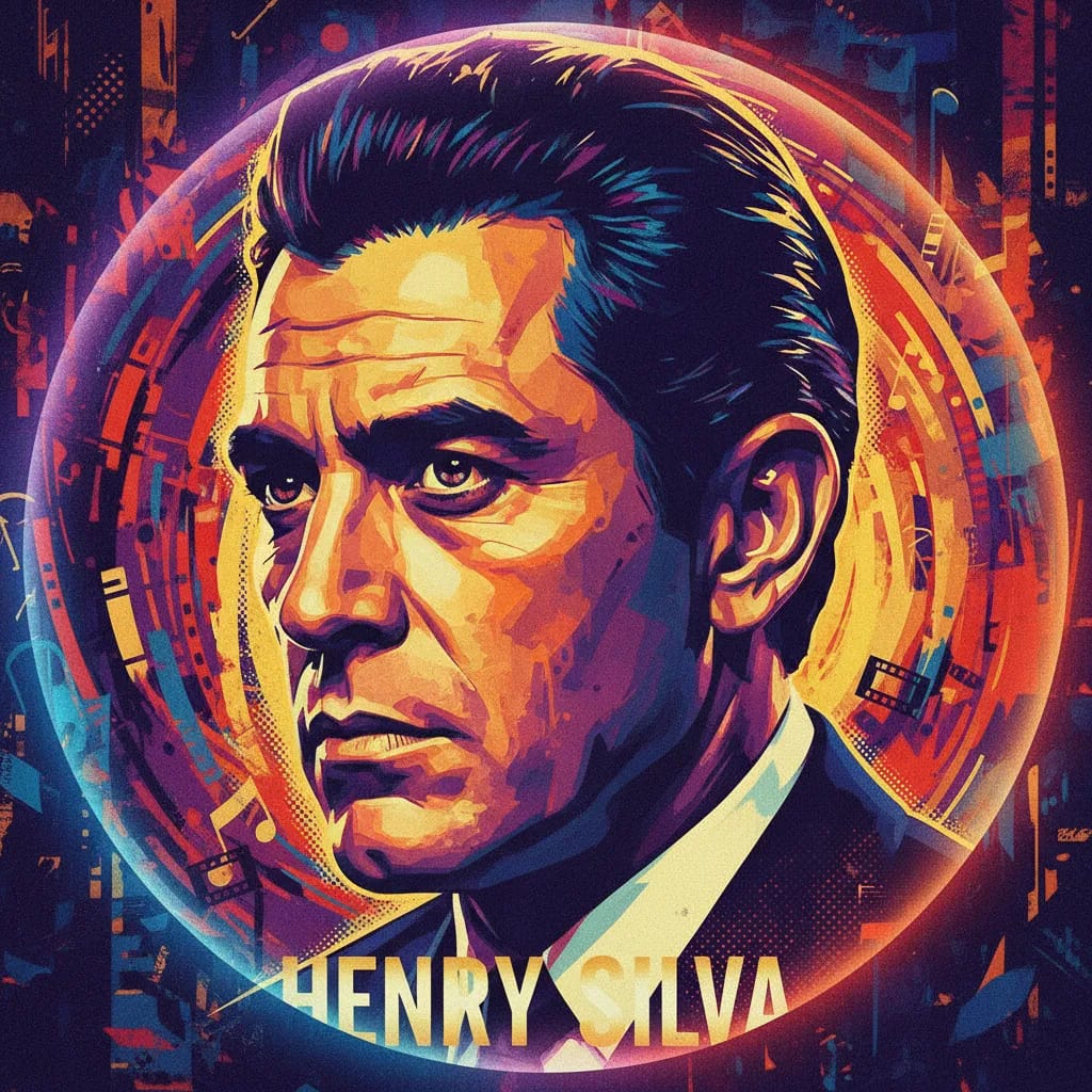 Artistic portrait of Henry Silva