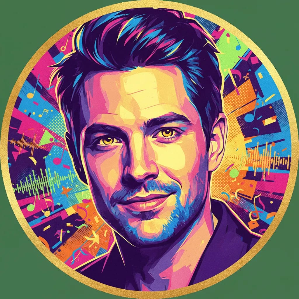 Artistic portrait of Adam Devine