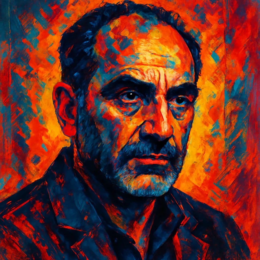 Artistic portrait of Navid Negahban