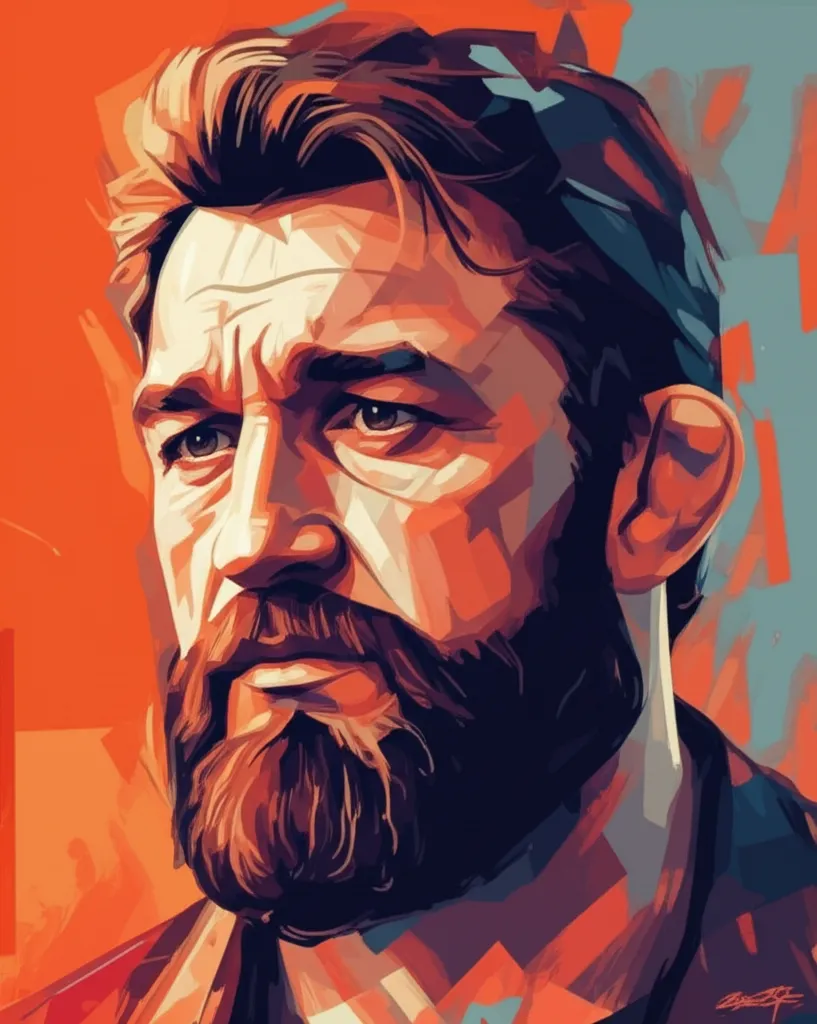 Artistic portrait of Andrei Arlovski
