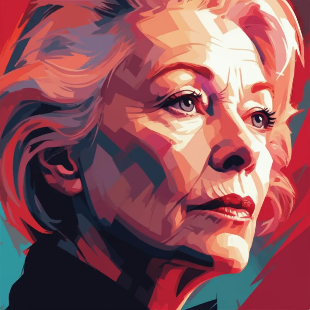 Artistic portrait of Charlotte Rampling