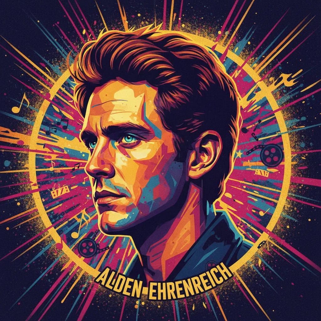 Artistic portrait of Alden Ehrenreich