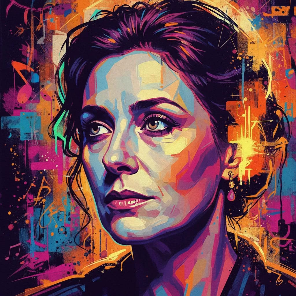 Artistic portrait of Geraldine James