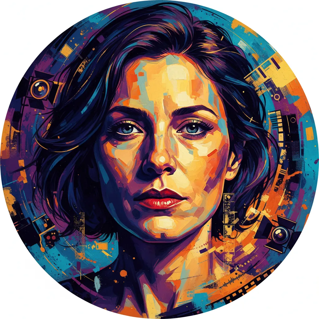 Artistic portrait of Maria Schrader