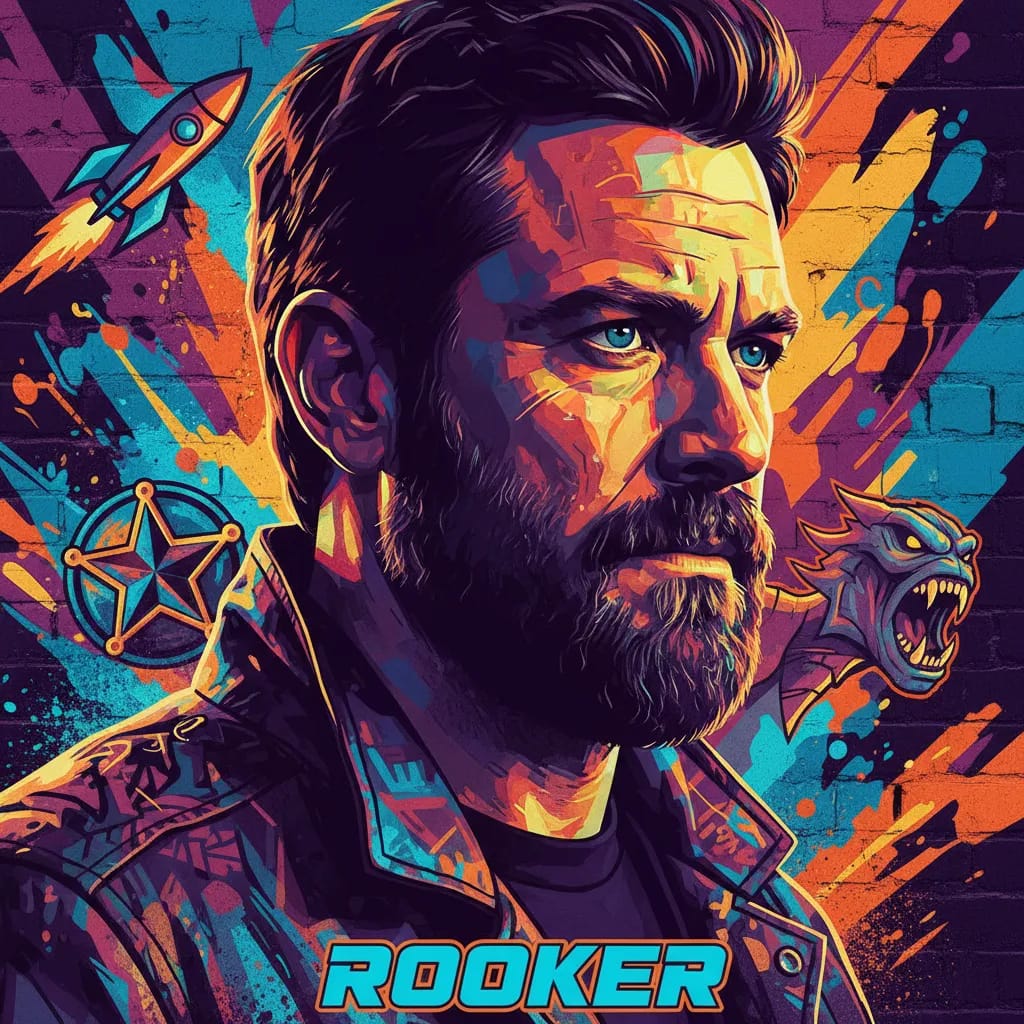 Artistic portrait of Michael Rooker