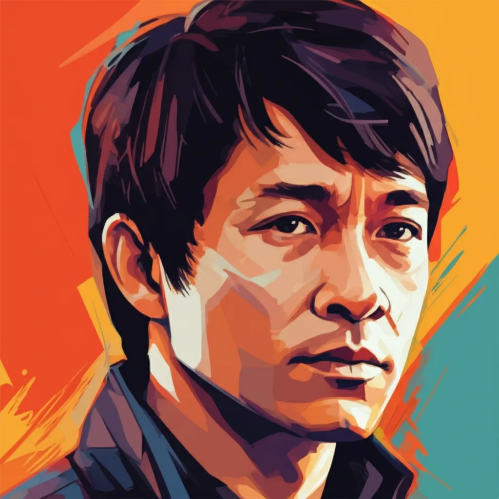 Artistic portrait of Jet Li