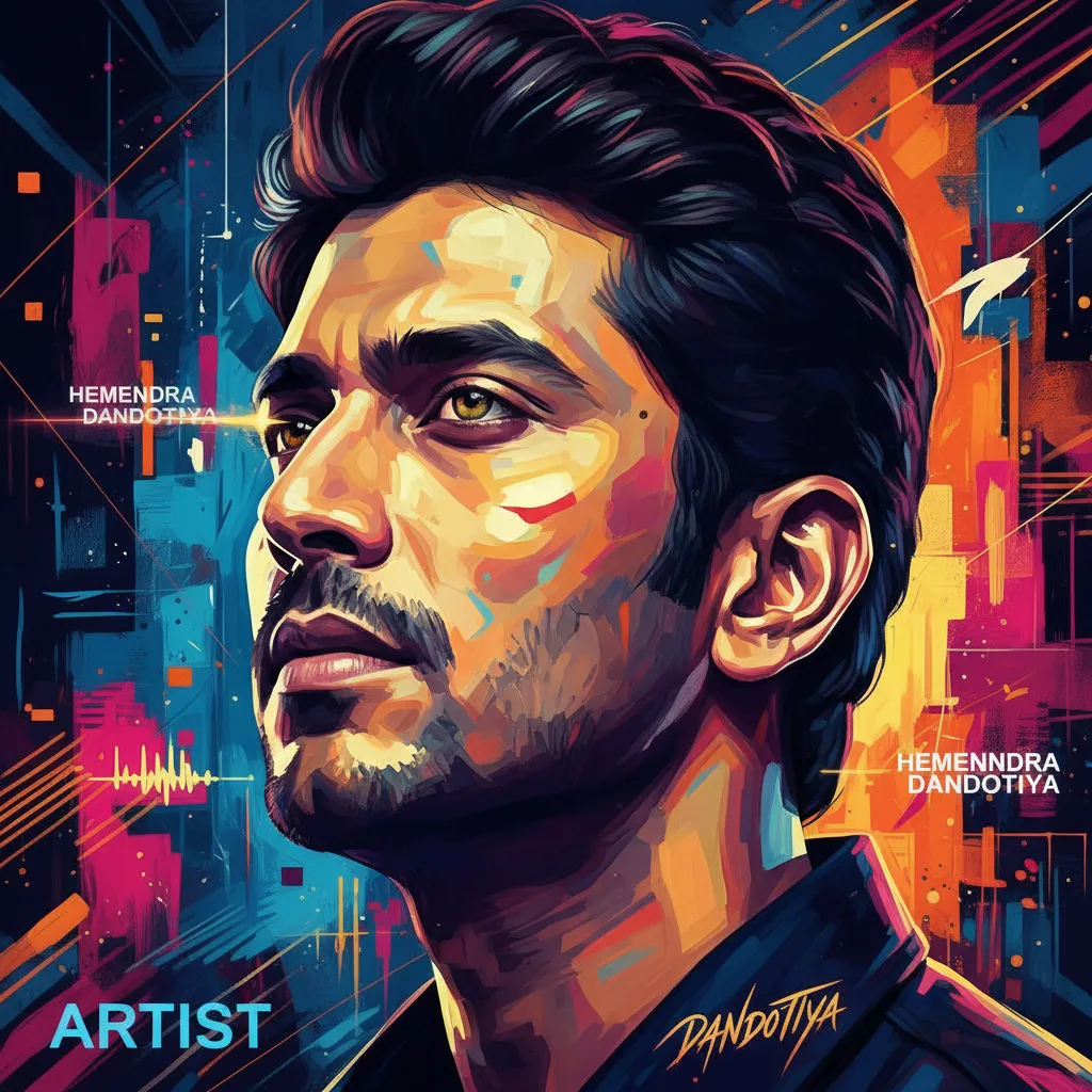 Artistic portrait of Hemendra Dandotiya