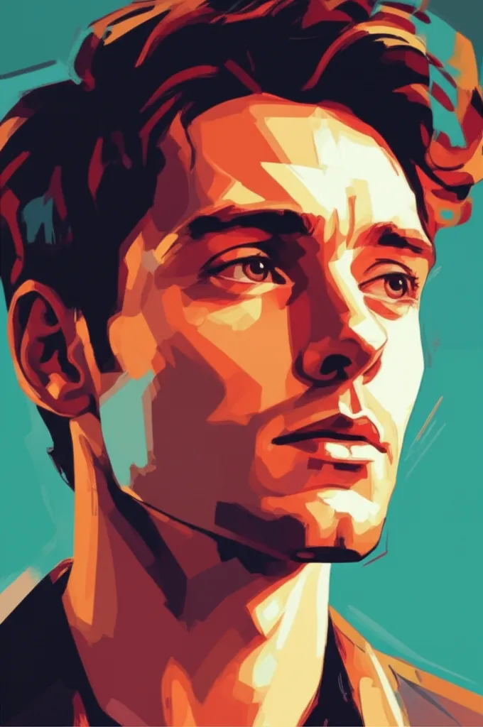 Artistic portrait of Gerard Kearns
