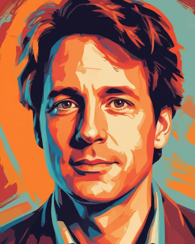 Artistic portrait of Matthew Broderick