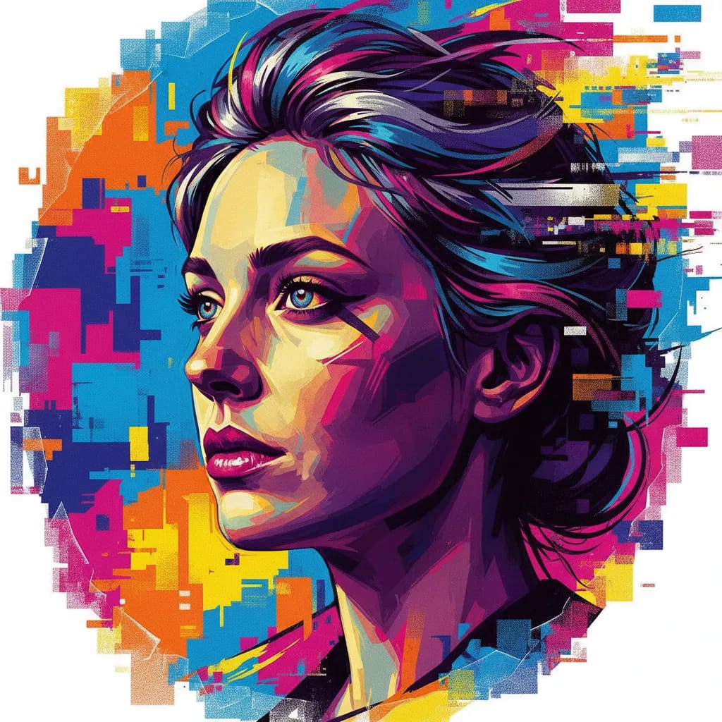 Artistic portrait of Jennifer Kluska