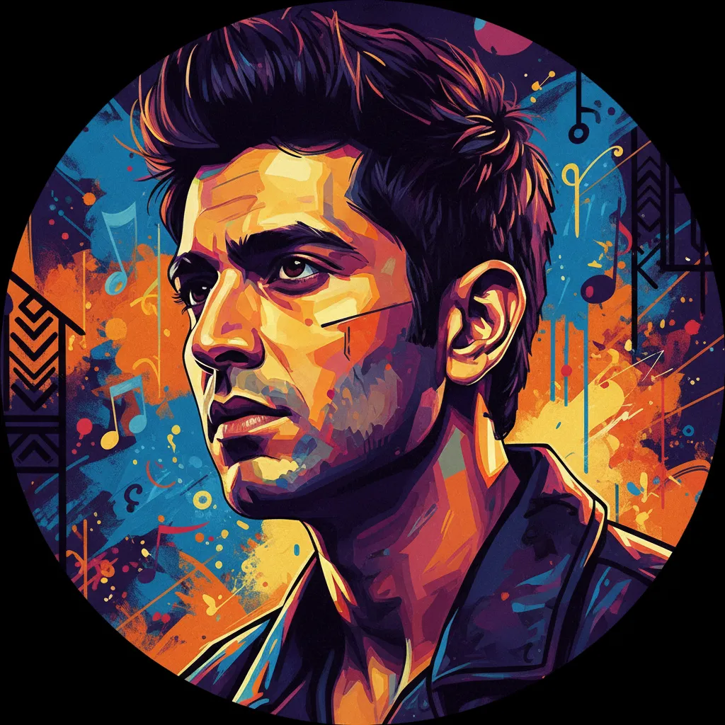 Artistic portrait of Kartik Aaryan