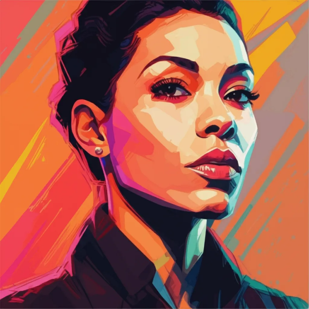 Artistic portrait of Lauren Ridloff