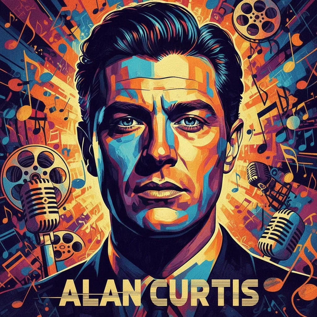 Artistic portrait of Alan Curtis