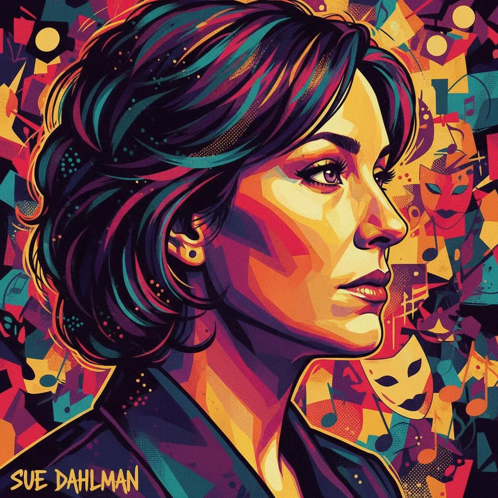 Artistic portrait of Sue Dahlman
