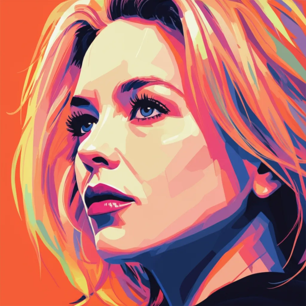 Artistic portrait of Renée Zellweger