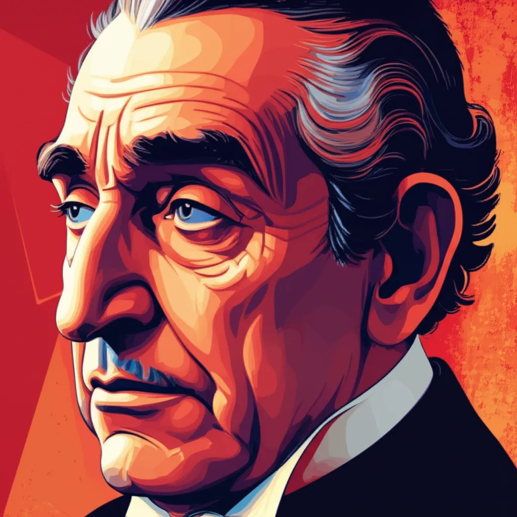 Artistic portrait of John Carradine