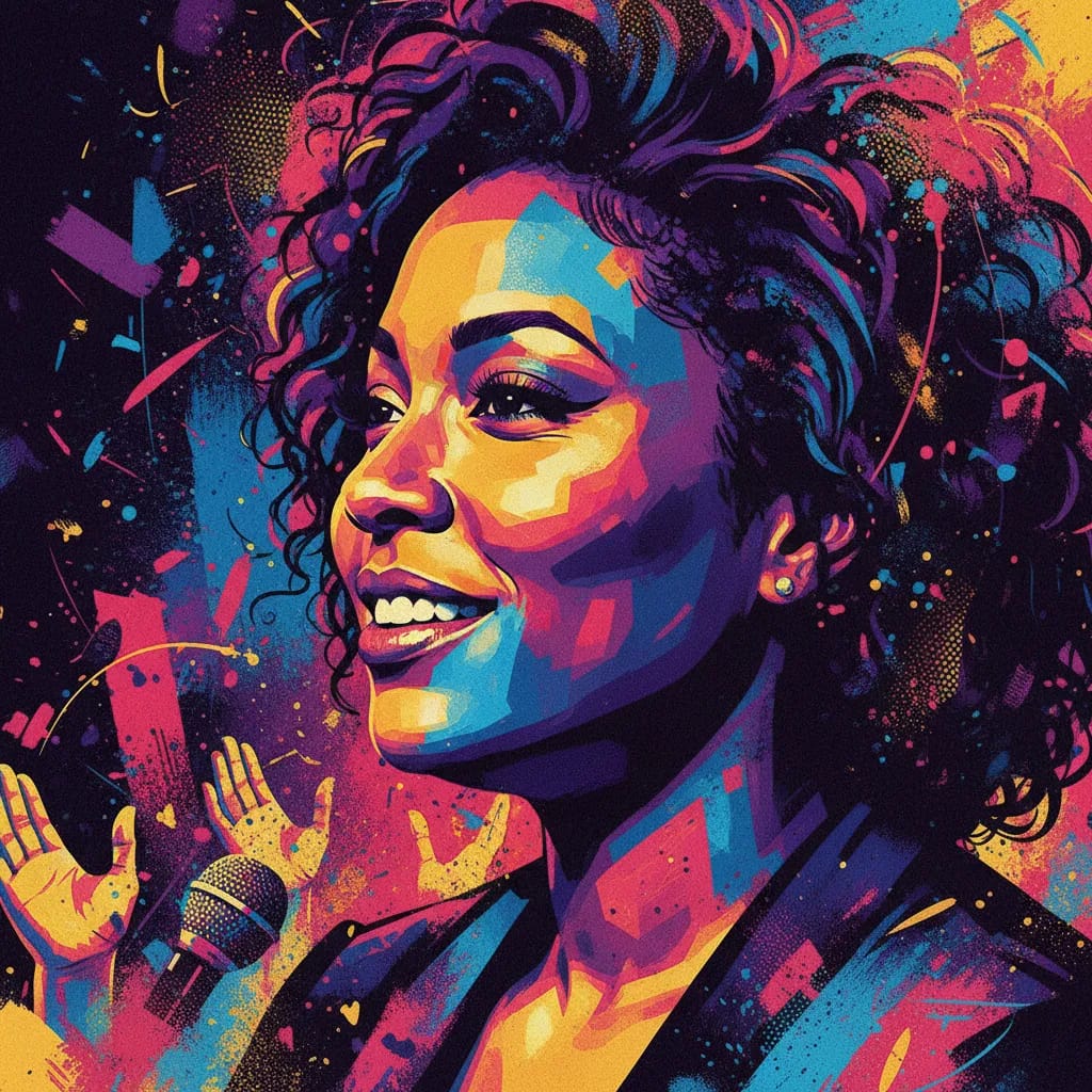 Artistic portrait of Michelle Buteau