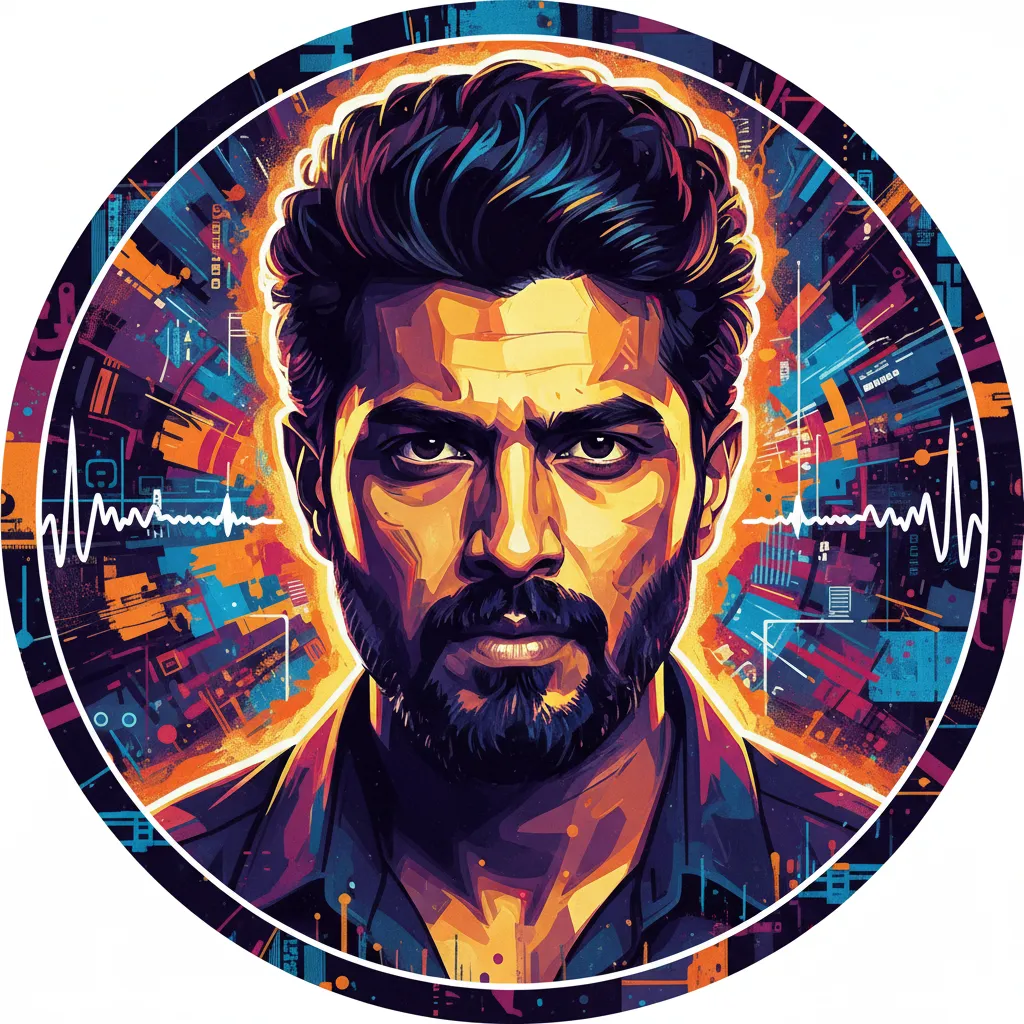 Artistic portrait of Arjun Das