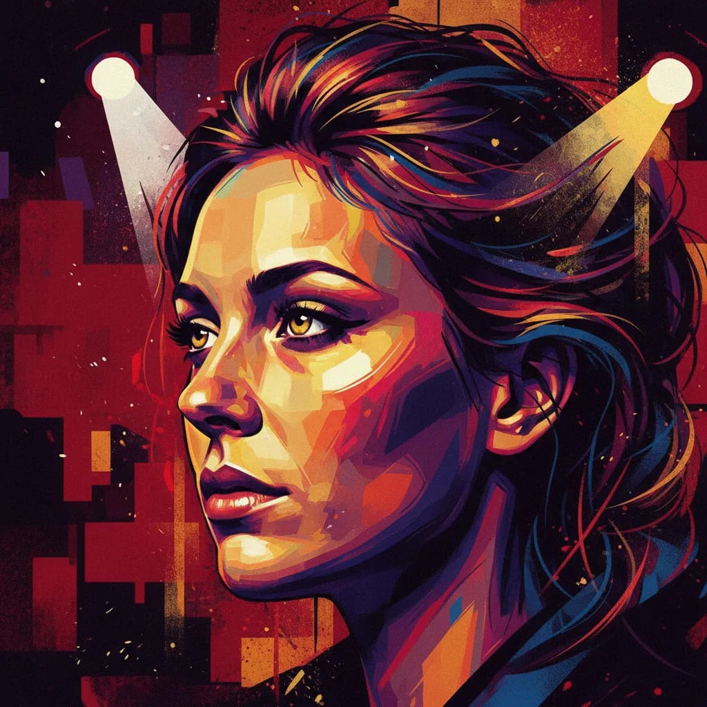 Artistic portrait of Malin Crépin