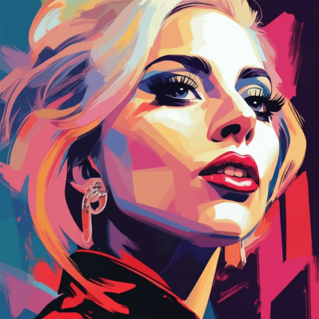 Portrait of Lady Gaga