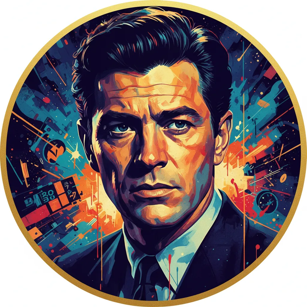 Artistic portrait of Jeff Morrow