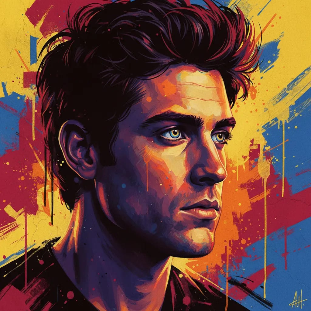 Artistic portrait of Ashton Holmes