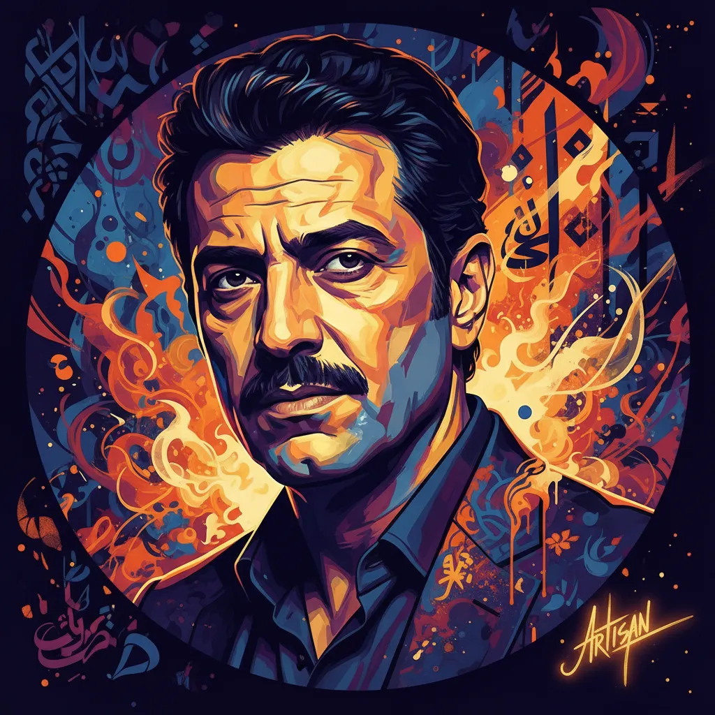 Artistic portrait of Ghassan Massoud