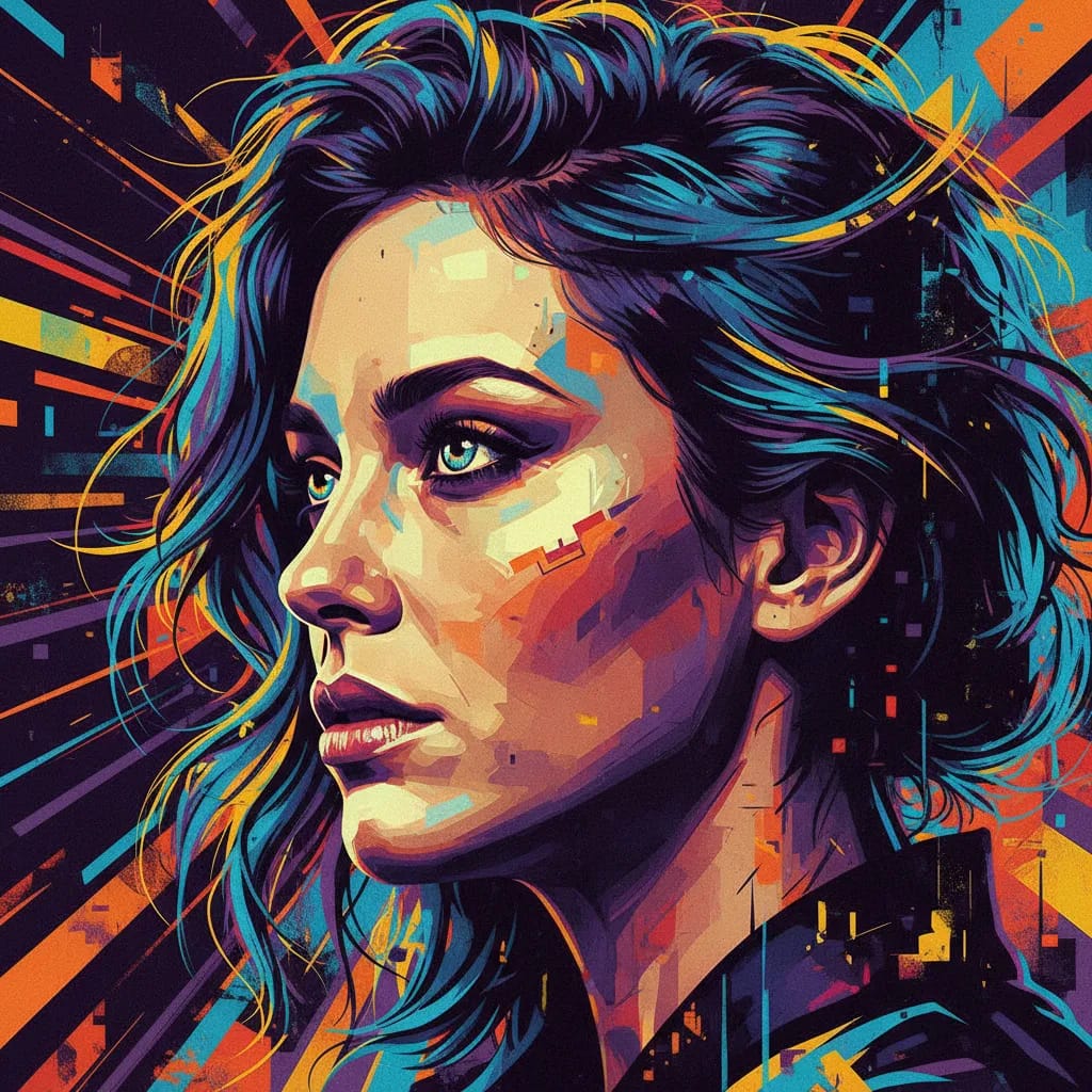 Artistic portrait of Brit Morgan