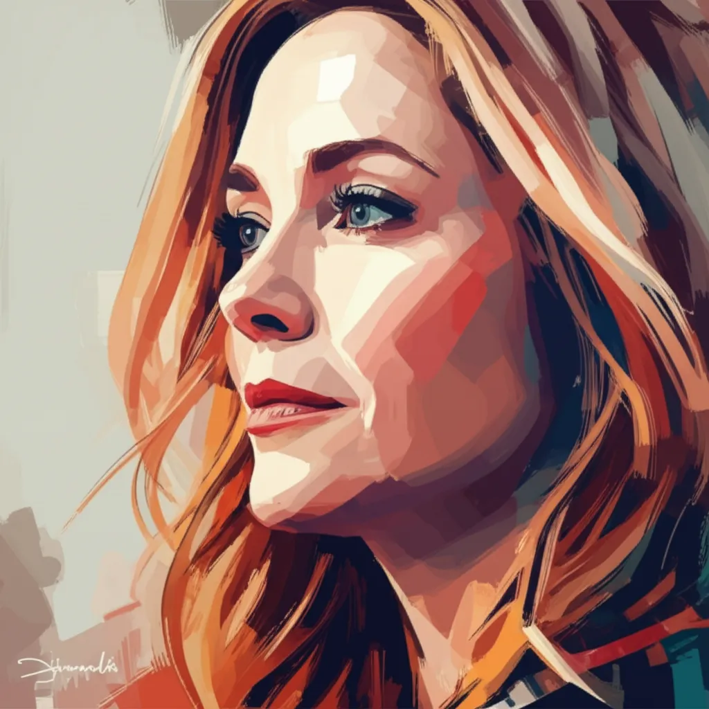 Artistic portrait of Leslie Mann