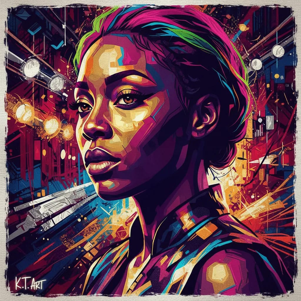 Artistic portrait of Kenneisha Thompson