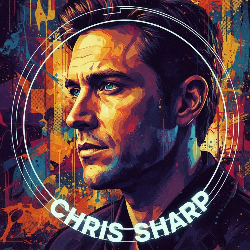 Artistic portrait of Chris Sharp