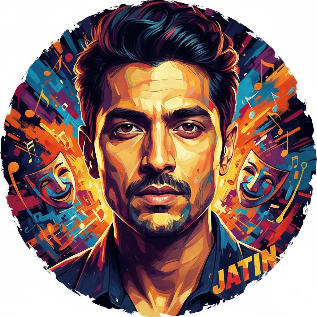 Artistic portrait of Jatin Goswami