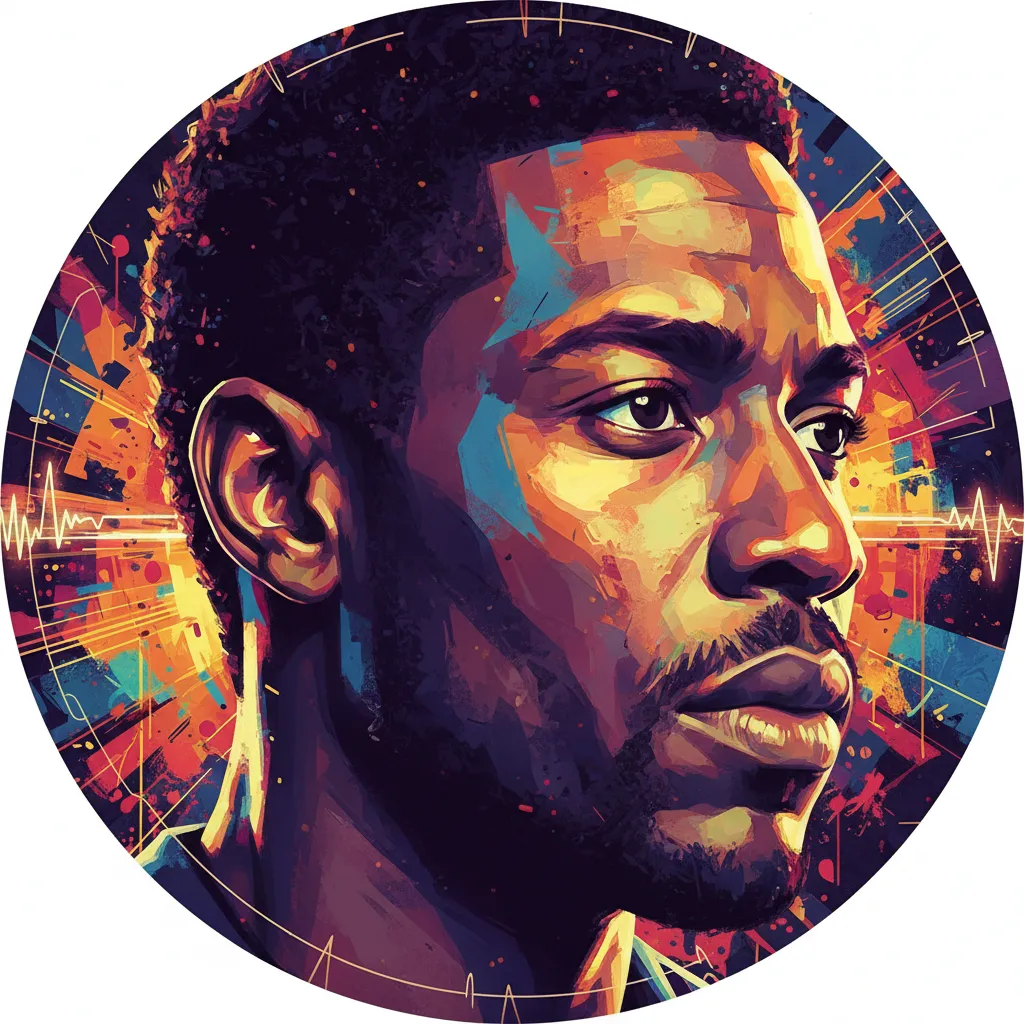 Artistic portrait of Harold Perrineau