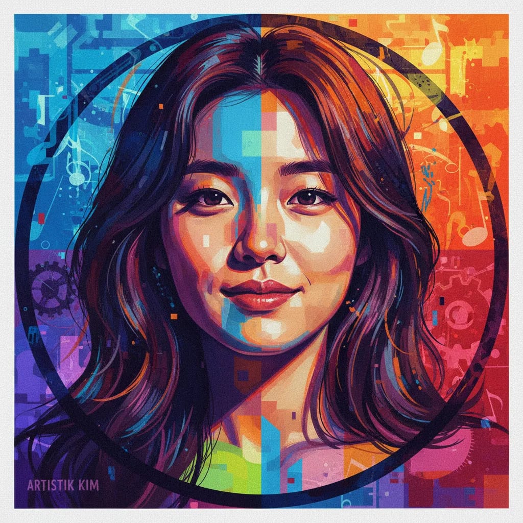 Artistic portrait of Hyang-gi Kim
