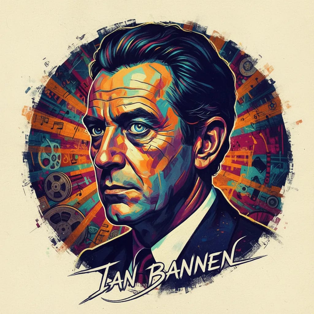 Artistic portrait of Ian Bannen