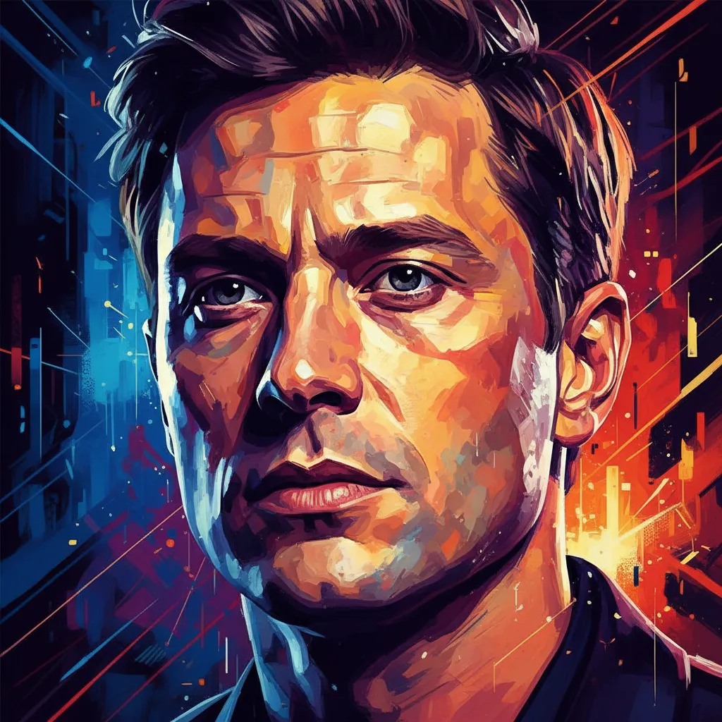 Artistic portrait of Florian Lukas