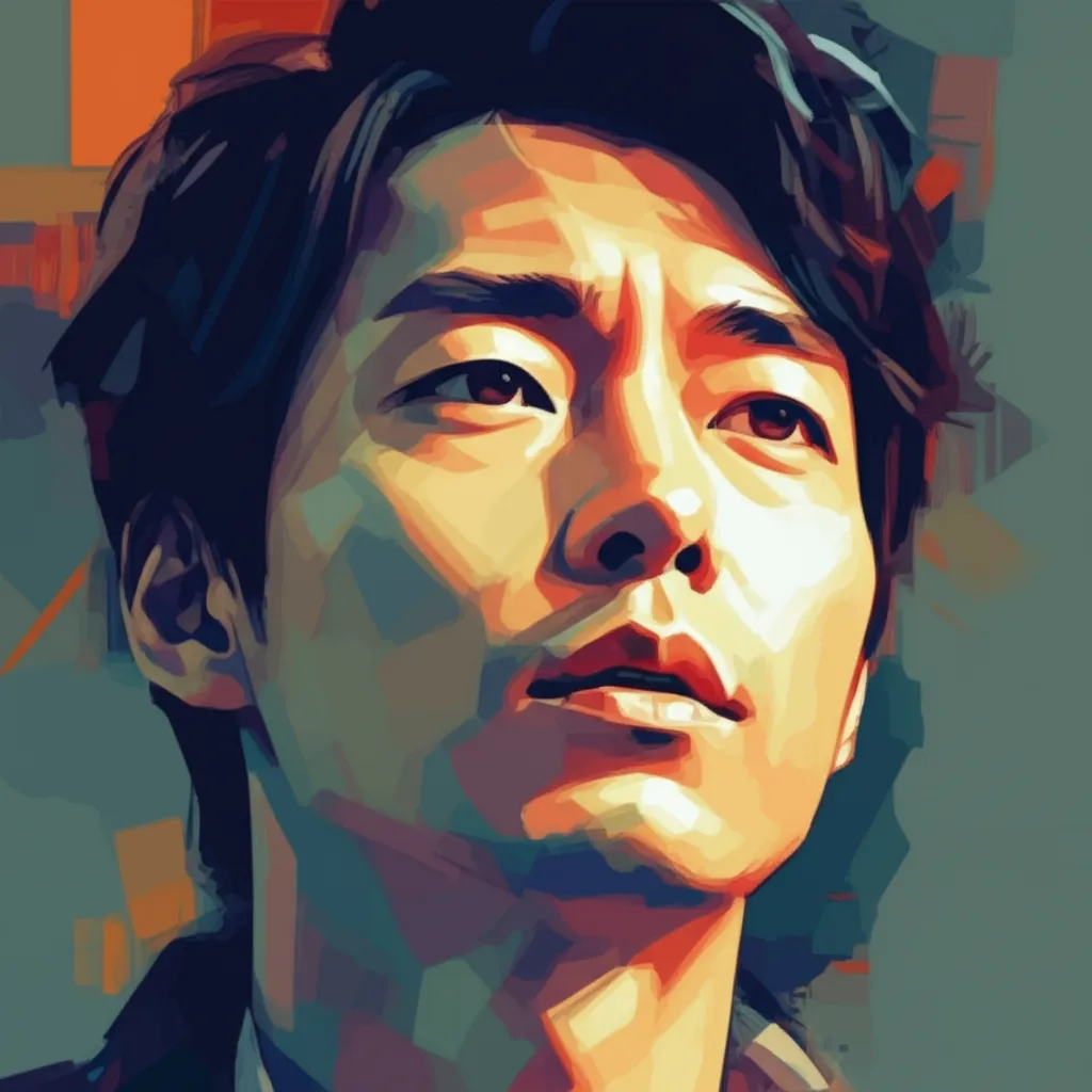 Artistic portrait of Kim Sang-kyung
